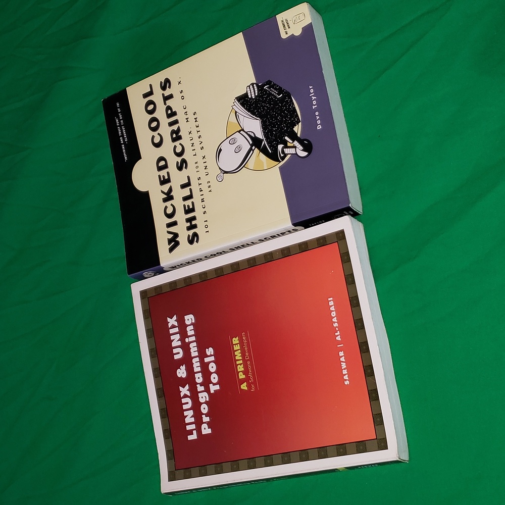 Linux & Unix Programming Tools and Wicked Cool Shell Scripts Paper Back Books